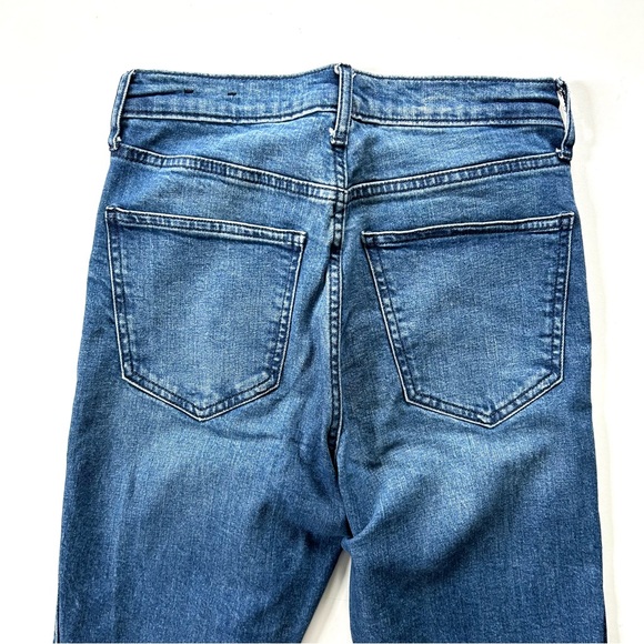 GAP Medium Indigo Cotton Stretch High Rise Vintage Slim Jeans - Picture 6 of 8